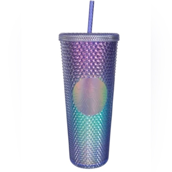 Starbucks Mermaid Studded Cup Purple Ombre Bling Tumbler 24oz Venti New 2021 - Picture 3 of 16